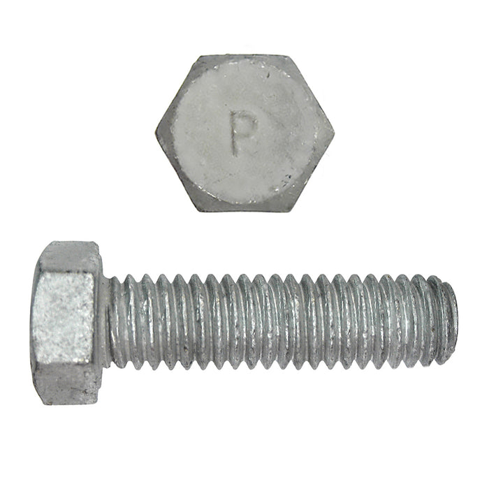 H. Paulin (680) 850-309 Paulin 1/4"-20 x 1" Hex Head Cap Screws Grade 2 UNC Galvanized FT 100 Pcs