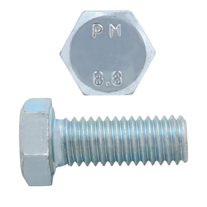 H. Paulin (680) 009-229 Paulin M8-1.25 x 20mm Metric Hex Head Cap Screws CL 8.8 Coarse Zinc DIN933 FT 9 Pcs