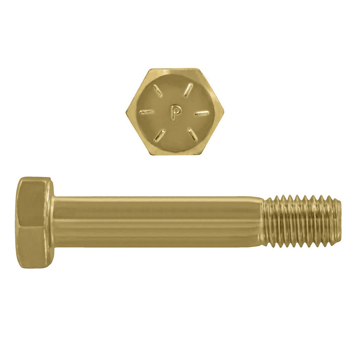 H. Paulin (680) 079-464 Paulin 5/16"-18 x 6" Hex Head Cap Screws Grade 8 UNC Zinc-Yellow PT 100 Pcs