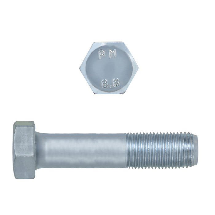 H. Paulin 609-448 Paulin M14-1.50 x 80mm Metric Hex Head Cap Screws CL 8.8 Fine Zinc DIN960 PT 25 Pcs
