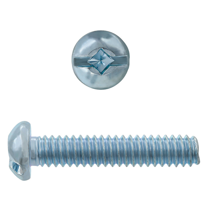 H. Paulin (680) 1741-195 Paulin No.10-24 X 1-1/4" Round Square/Slot Head Machine Screws Zinc 100pcs