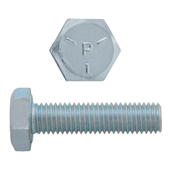 H. Paulin 076-309 Paulin 1/4"-28 x 1" Hex Head Cap Screws Grade 5 UNF Zinc FT 100 Pcs