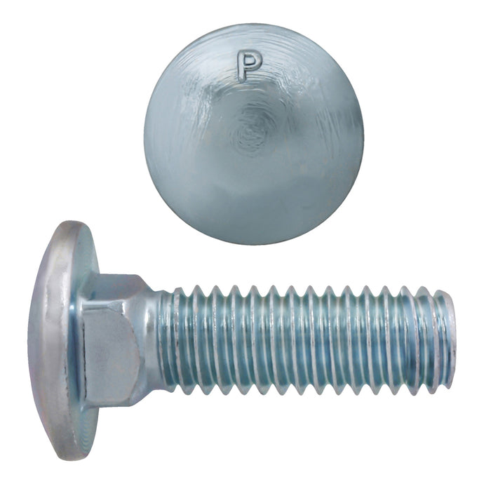 H. Paulin (680) B129-583 Paulin 1/2"-13 x 1-1/2" Carriage Bolts Zinc Grade 2 UNC FT 325 Pcs