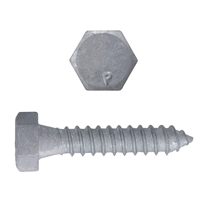 H. Paulin (680) 854-313 Paulin 1/4" x 1-1/2" Hex Lag Bolts Steel Galvanized 100 pcs