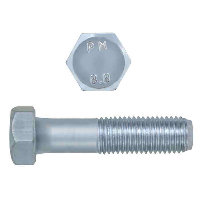 H. Paulin 024-825 Paulin M8-1.25 x 70mm Metric Hex Flange Bolts Zinc Class 10.9 Coarse Thread PT 2 Pcs