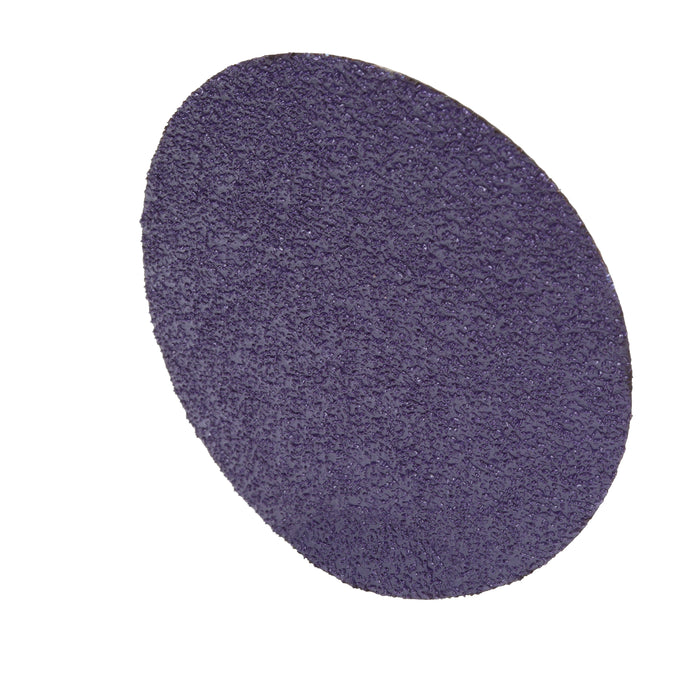 3M (815) 33391 3M™ Cubitron™ II Roloc™ Fibre Disc, 33391, 60+, 3 in (7.5 cm), Colour: Purple, 3M Stock No. 7100033191