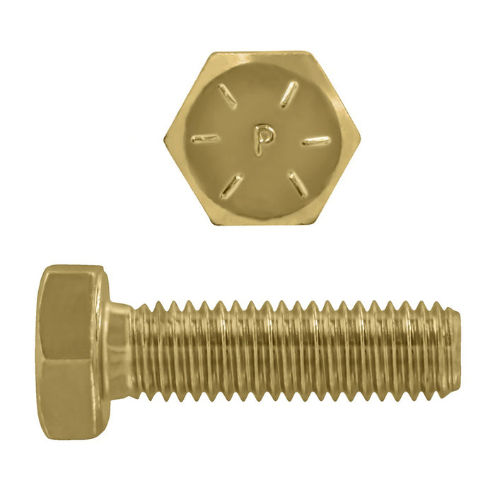 H. Paulin B079-309 Paulin 1/4"-20 x 1" Hex Head Cap Screws Grade 8 UNC Bare Metal FT 2200 Pcs