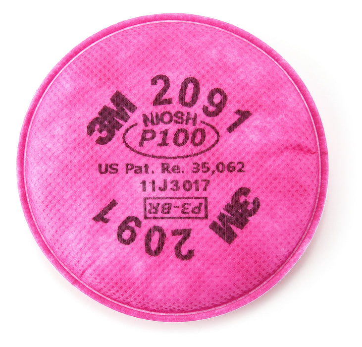 3M (815) 2091 3M™ Particulate Filter 2091, P100, 3M Stock No. 7000051991