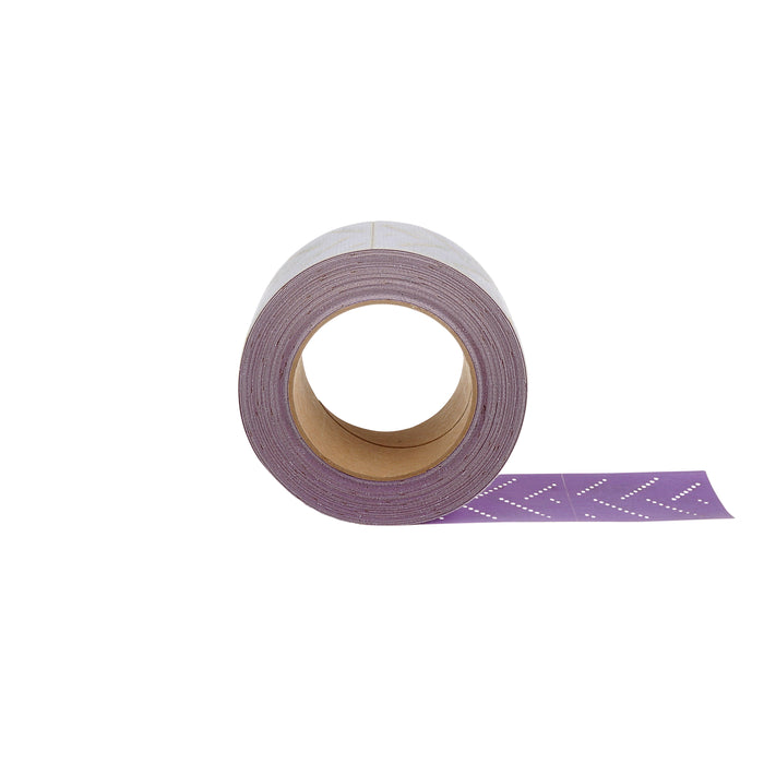 3M (815) 34450 3M™ Cubitron™ II Hookit™ Clean Sanding Sheet Rolls, 737U, 400+ grade, 70 mm x 12 m, Colour: Purple, 3M Stock No. 7100141523