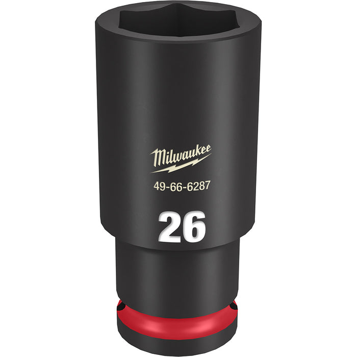 Milwaukee 49-66-6287 SHOCKWAVE Impact Duty™ 1/2"Drive 26MM Deep 6 Point Socket