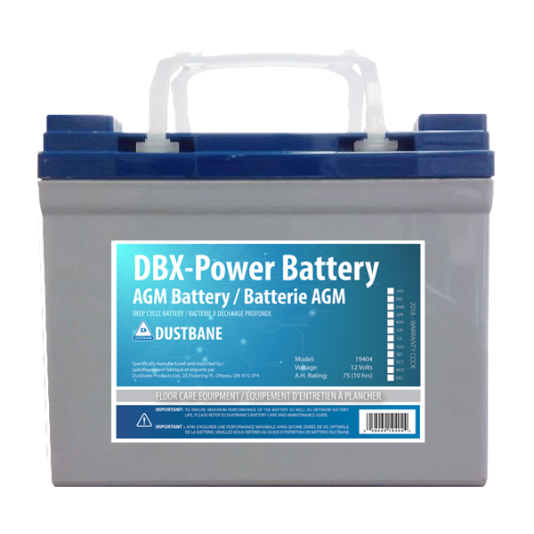 Dustbane (249) 19405 Deep Cycle AGM Battery for Hurricane Mini