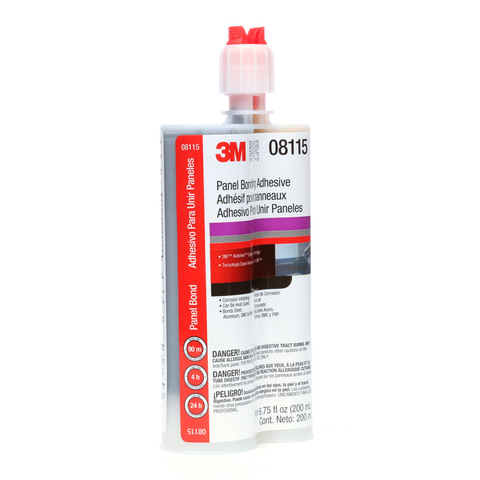 3M (815) 08115 3M™ Automix® Panel Bonding Adhesive, 08115, 6.8 fl. oz. (200 ml), Colour: Black, 3M Stock No. 7000000610