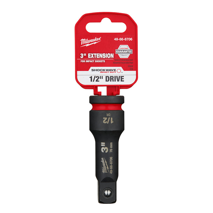 Milwaukee 49-66-6706 SHOCKWAVE Impact Duty™ 1/2" Drive 3" Extension