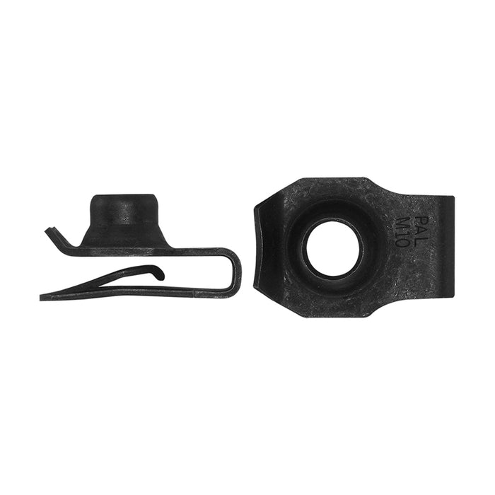 H. Paulin 910-1435 Papco M10-1.50 Metric U Nuts Steel Black Oxide 2Pcs