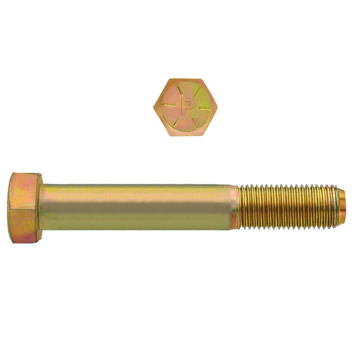 H. Paulin (680) B080-773 Paulin 7/8"-14 x 5-1/2" Hex Head Cap Screws Grade 8 UNF Zinc-Yellow PT 35 Pcs