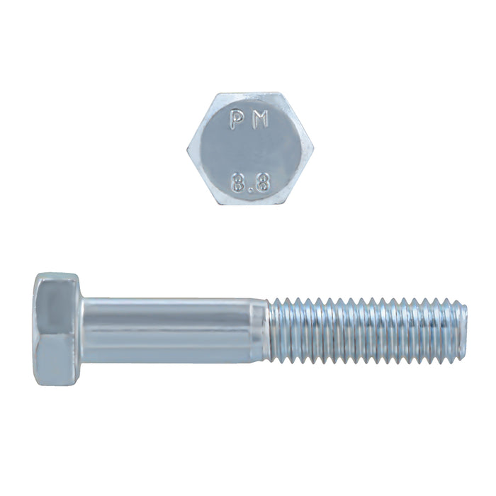 H. Paulin (680) 608-323 Paulin M8-1.25 x 45mm Metric Hex Head Cap Screws CL 8.8 Coarse Zinc DIN931 PT 100 Pcs