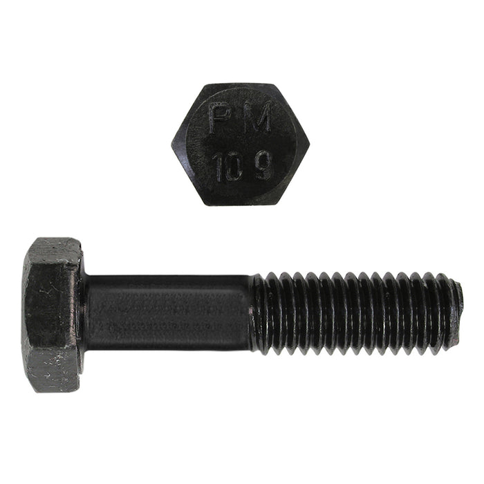 H. Paulin 612-374 Paulin M10-1.50 x 50mm Metric Hex Head Cap Screws CL 10.9 Coarse Bare Metal DIN931 PT 100 Pcs
