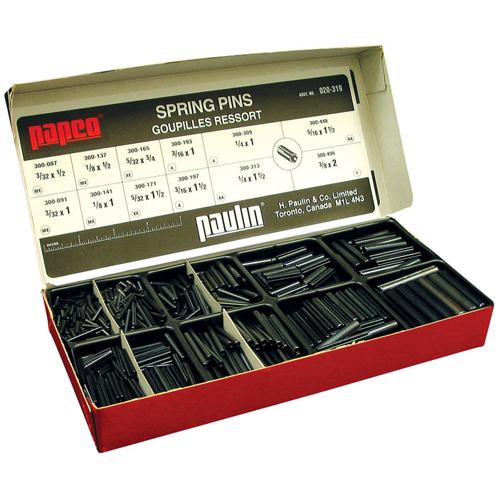 H. Paulin (680) 020-319 Paulin Utility Spring Pin Assortment 1Pcs
