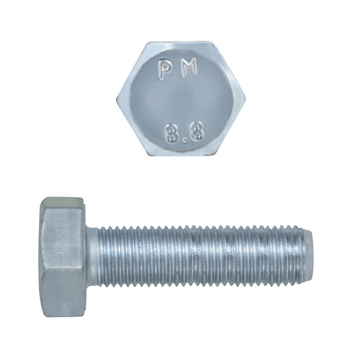 H. Paulin 024-122 Paulin M8-1 x 30mm Metric Hex Head Cap Screws CL 8.8 Fine Zinc DIN961 FT 7 Pcs