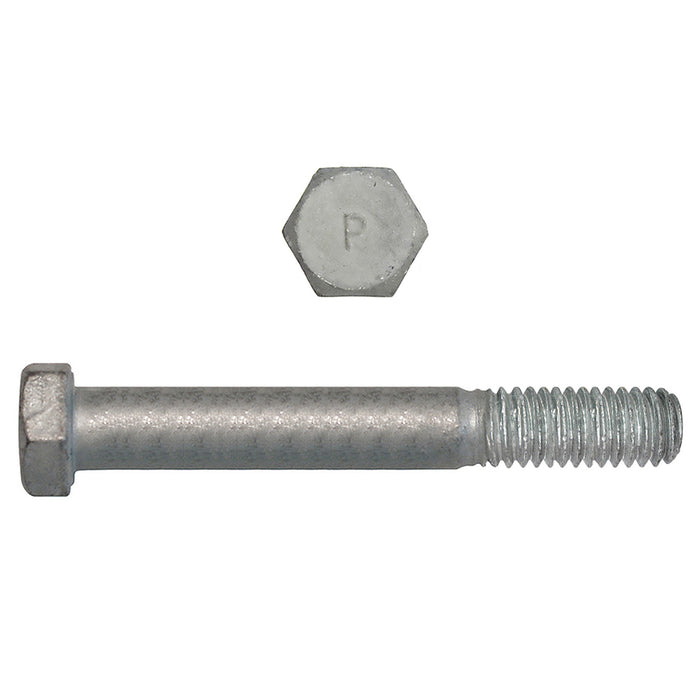 H. Paulin B850-597 Paulin 1/2"-13 x 5-1/2" Hex Head Cap Screws Grade 2 UNC Galvanized PT 100 Pcs
