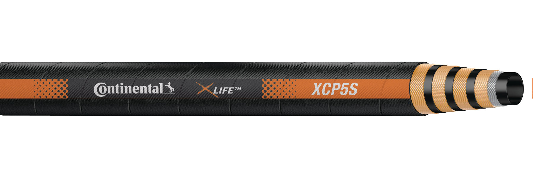 Continental Hydraulic (510) XCP5S-10X50CL XCP5S 5/8" Constant Pressure Spiral 5000 psi Hose 50 FT