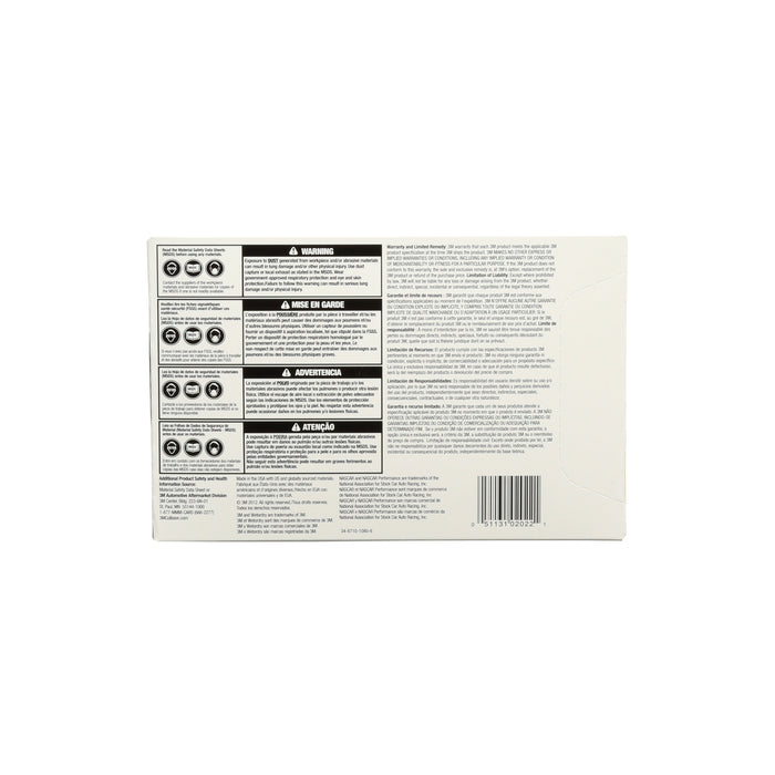 3M 02022 3M™ Wetordry™ Abrasive Sheet, 401Q, 02022, P1200, A-weight, 5 1/2 in x 9 in (13.97 cm x 22.86 cm), Colour: Black, 3M Stock No. 7000028330