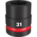 Milwaukee (366) 49-66-6596 SHOCKWAVE Impact Duty™ 1"Drive 31MM Standard 6 Point Socket
