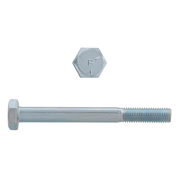 H. Paulin 023-111 Paulin 1/4"-28 x 2-1/2" Hex Head Cap Screws Grade 5 UNF Zinc PT 11 Pcs