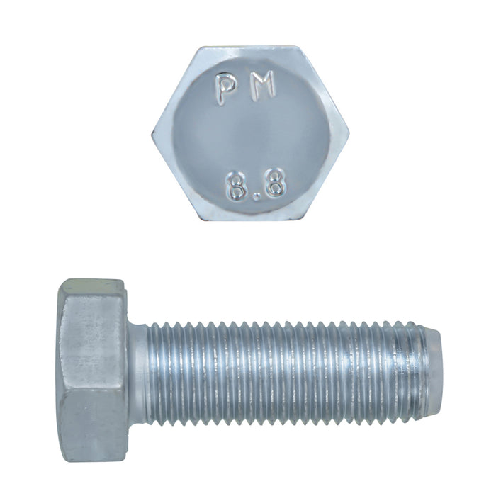 H. Paulin 009-156 Paulin M10-1.25 x 30mm Metric Hex Head Cap Screws CL 8.8 Fine Zinc DIN961 FT 1 Pc