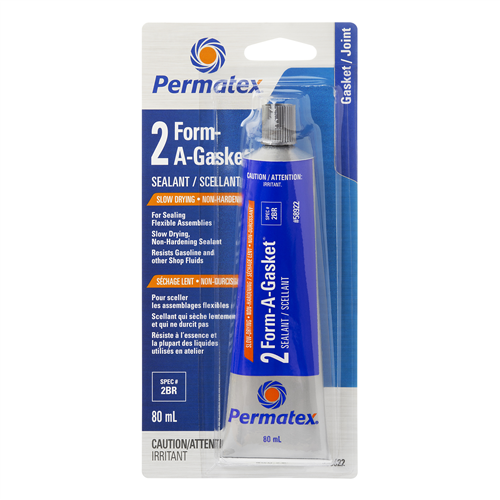 Permatex 58922 PERMATEX FORM-A-GASKET SEALANT 2BR 80ML CARDED TUBE