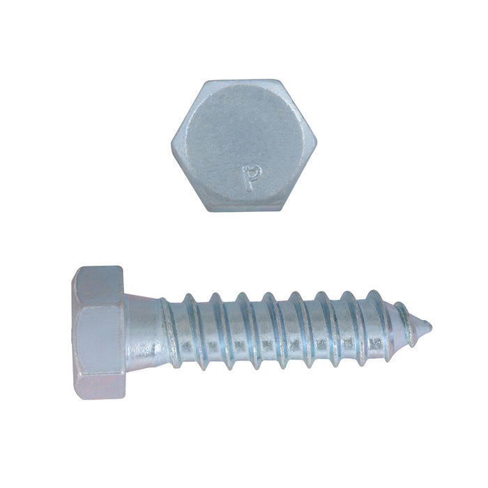 H. Paulin B135-586 Paulin 1/2" x 2" Hex Lag Bolts Steel Zinc 300 pcs