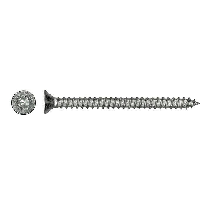 H. Paulin 5162-250 Papco No.12 x 1" Flat Tapping Screws 18.8 Stainless 100Pcs