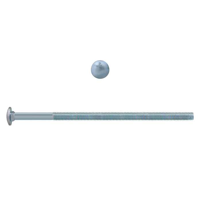 H. Paulin (680) B129-513 Paulin 3/8"-16 x 8" Carriage Bolts Zinc Grade 2 UNC PT 125 Pcs