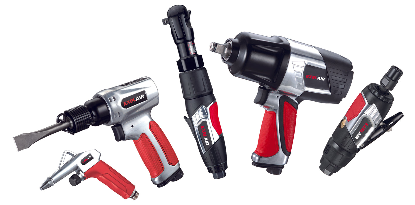 Milton (625) EX4405KIT EXELAIR™ by Milton EX4405KIT (44-Piece Professional Air Tool Accessory Kit) - Impact Wrench, Air Ratchet, Die Grinder, Blow Gun, Air Hammer, Dual Air Chuck, Tire Gauge, and Accessories