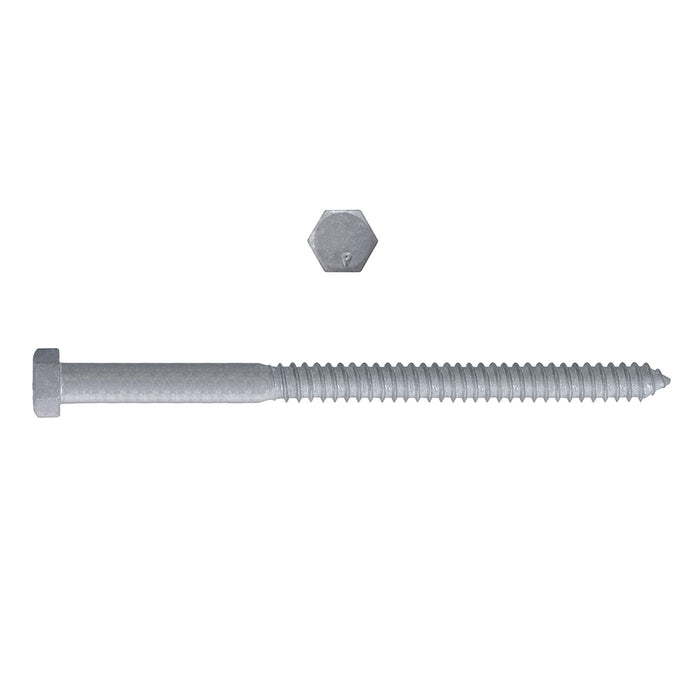 H. Paulin (680) 854-461 Paulin 5/16" x 5" Hex Lag Bolts Steel Galvanized 100 pcs