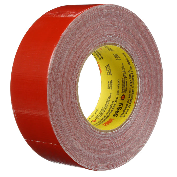 3M 5959 3M™ Outdoor Masking and Stucco Tape, 5959, red, 1.88 in x 45 yd (48 mm x 41.1 m), 12 per case, Colour: Red, 3M Stock No. 7000124742