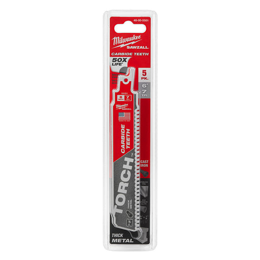 Milwaukee (366) 48-00-5501 6IN C-TORCH 5PK SAWZALL BL