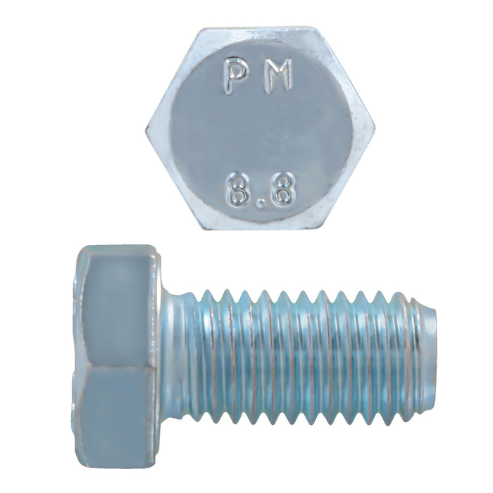 H. Paulin 608-462 Paulin M16-2.00 x 25mm Metric Hex Head Cap Screws CL 8.8 Coarse Zinc DIN933 FT 25 Pcs