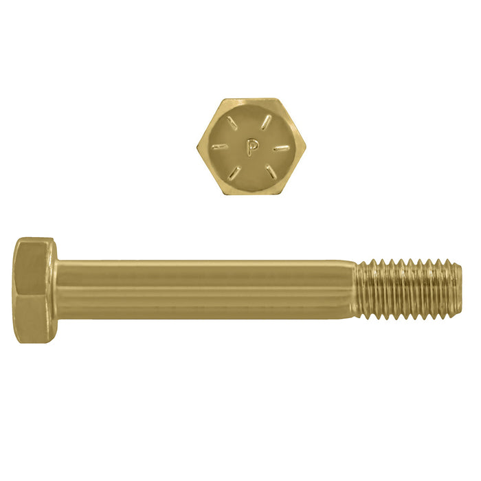 H. Paulin (680) B079-509 Paulin 3/8"-16 x 6" Hex Head Cap Screws Grade 8 UNC Zinc-Yellow PT 175 Pcs