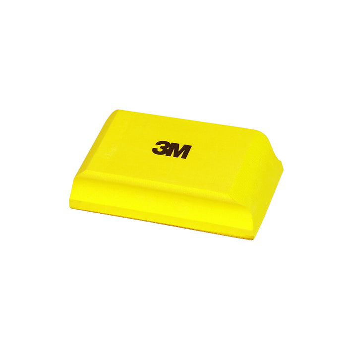 3M (815) 05686 3M™ Hookit™ Sanding Block, 05686, 1-1/2 in x 2-5/8 in x 5-1/4 in (5.25 cm x 6.67 cm x 13.3 cm), Colour: Yellow, 3M Stock No. 7000119959