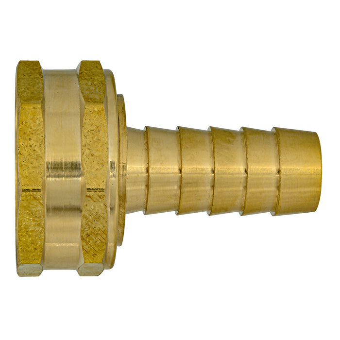 H. Paulin (680) 009-412 Dominion A= 1/2" B= 3/4" Barb connector to 3/4" female hose swivel Brass 1Pcs