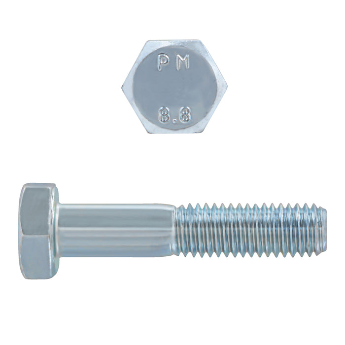 H. Paulin 608-364 Paulin M10-1.50 x 16mm Metric Hex Head Cap Screws CL 8.8 Coarse Zinc DIN933 FT 100 Pcs