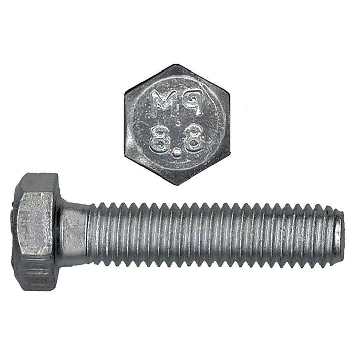 H. Paulin 024-025 Paulin M6-1.00 x 20mm Metric Hex Head Cap Screws CL 8.8 Coarse Zinc DIN933 FT 17 Pcs