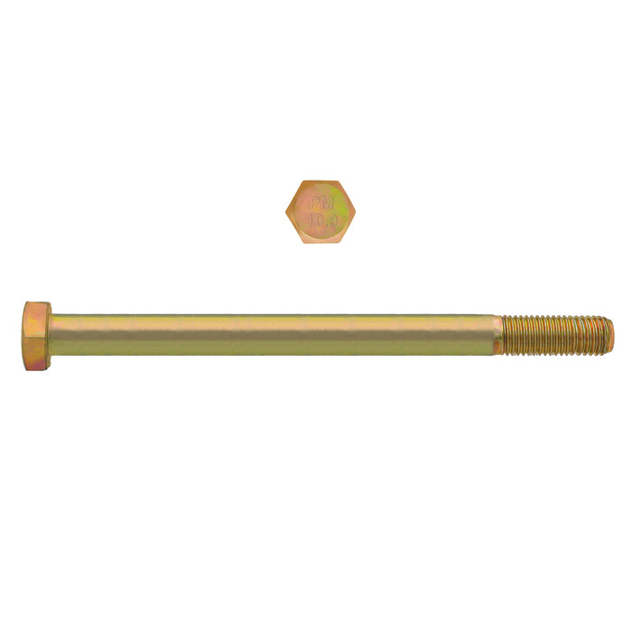 H. Paulin 613-479 Paulin M16-2.00 x 130mm Metric Hex Head Cap Screws CL 10.9 Coarse Zinc-Yellow DIN931 PT 25 Pcs