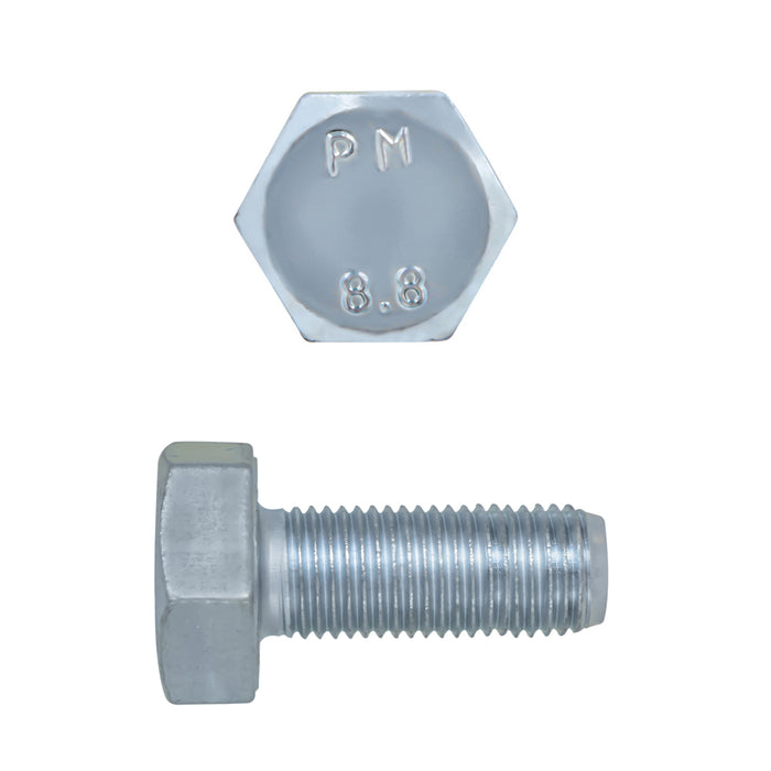 H. Paulin 024-120 Paulin M8-1 x 20mm Metric Hex Head Cap Screws CL 8.8 Fine Zinc DIN961 FT 7 Pcs