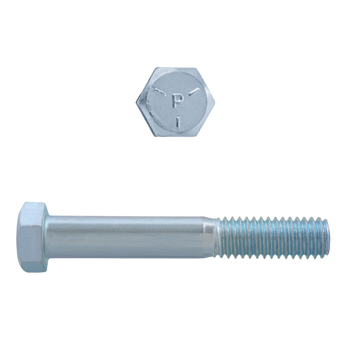 H. Paulin 075-498 Paulin 3/8"-16 x 2-1/2" Hex Head Cap Screws Grade 5 UNC Zinc PT 100 Pcs