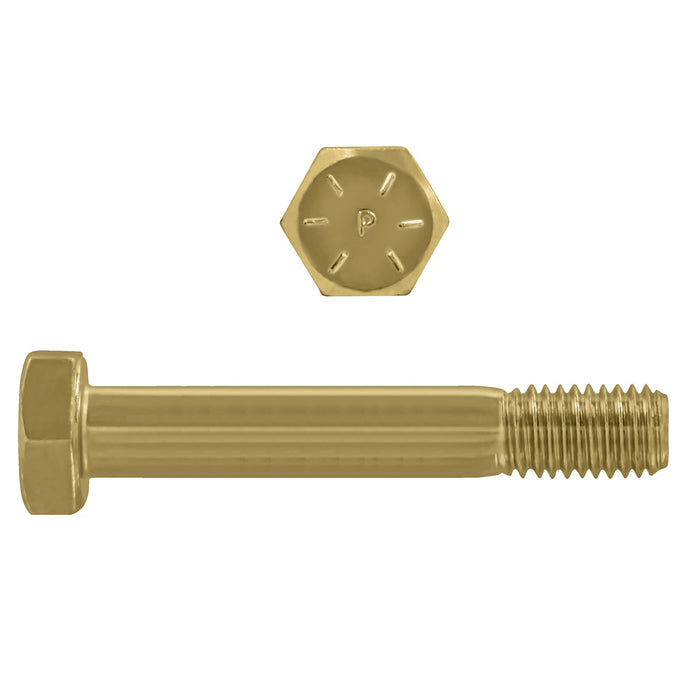 H. Paulin (680) 079-507 Paulin 3/8"-16 x 5-1/2" Hex Head Cap Screws Grade 8 UNC Zinc-Yellow PT 50 Pcs