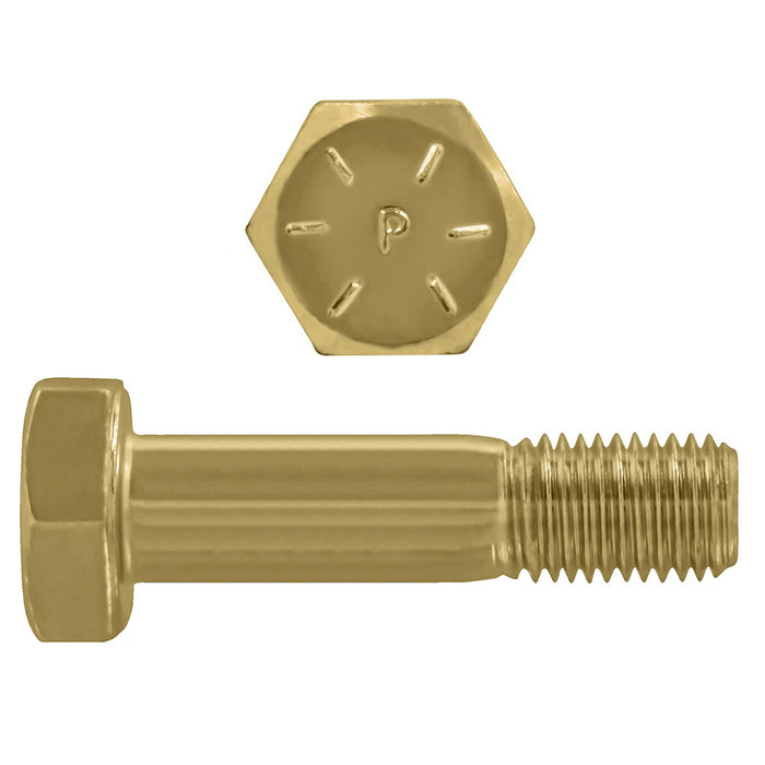 H. Paulin B079-772 Paulin 7/8"-9 x 5" Hex Head Cap Screws Grade 8 UNC Zinc-Yellow PT 35 Pcs