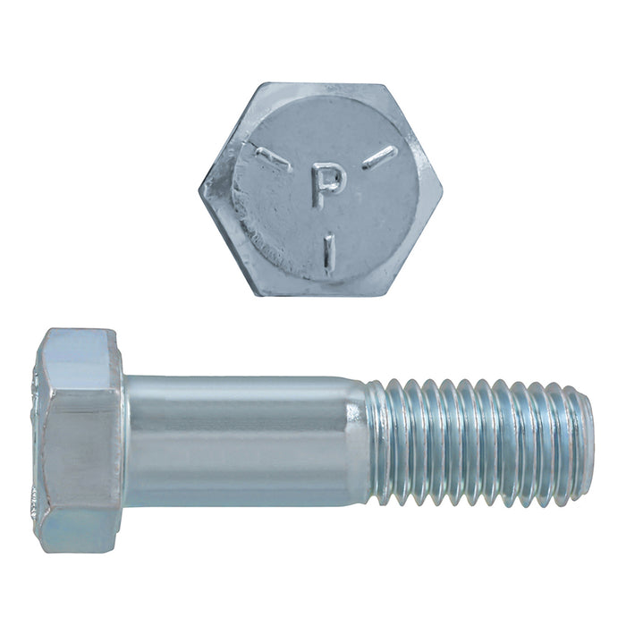 H. Paulin B075-812 Paulin 1"-8 x 4-1/2" Hex Head Cap Screws Grade 5 UNC Zinc PT 30 Pcs