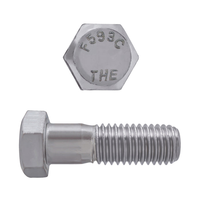 H. Paulin (680) 5000-541 Paulin 7/16"-14 x 2" Hex Head Cap Screws 18.8 Stainless UNC PT 20 Pcs